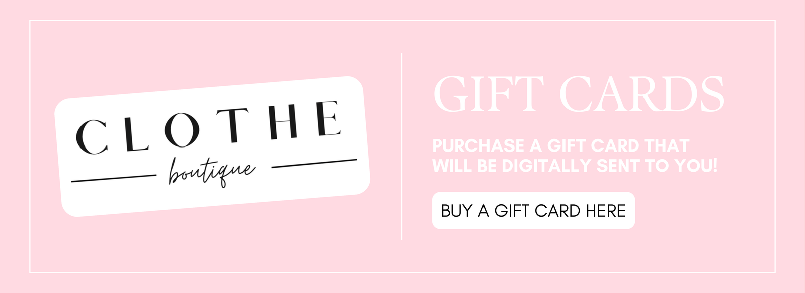 Clothe Boutique gift cards
