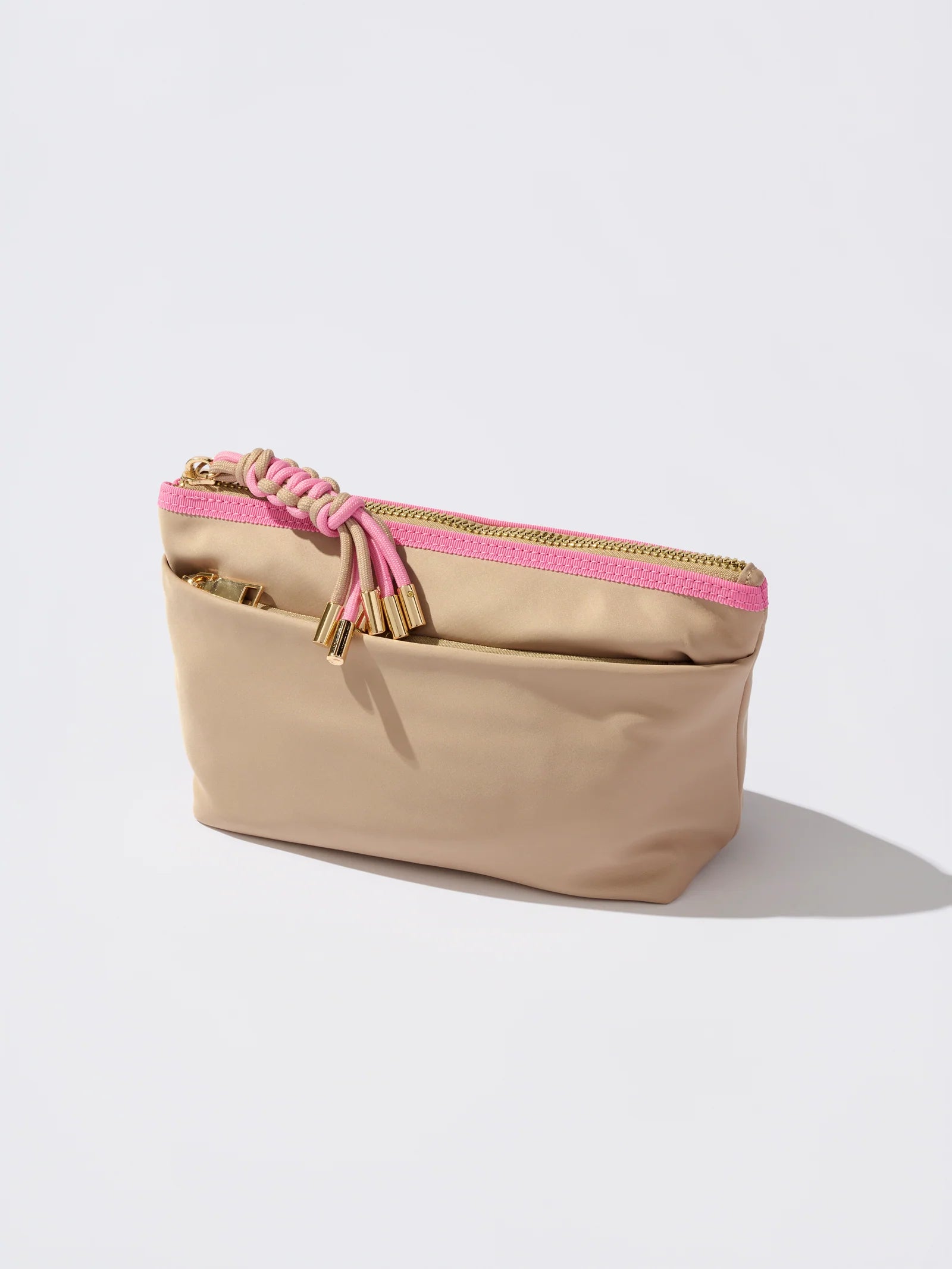 Jet Zip Pouch Tan