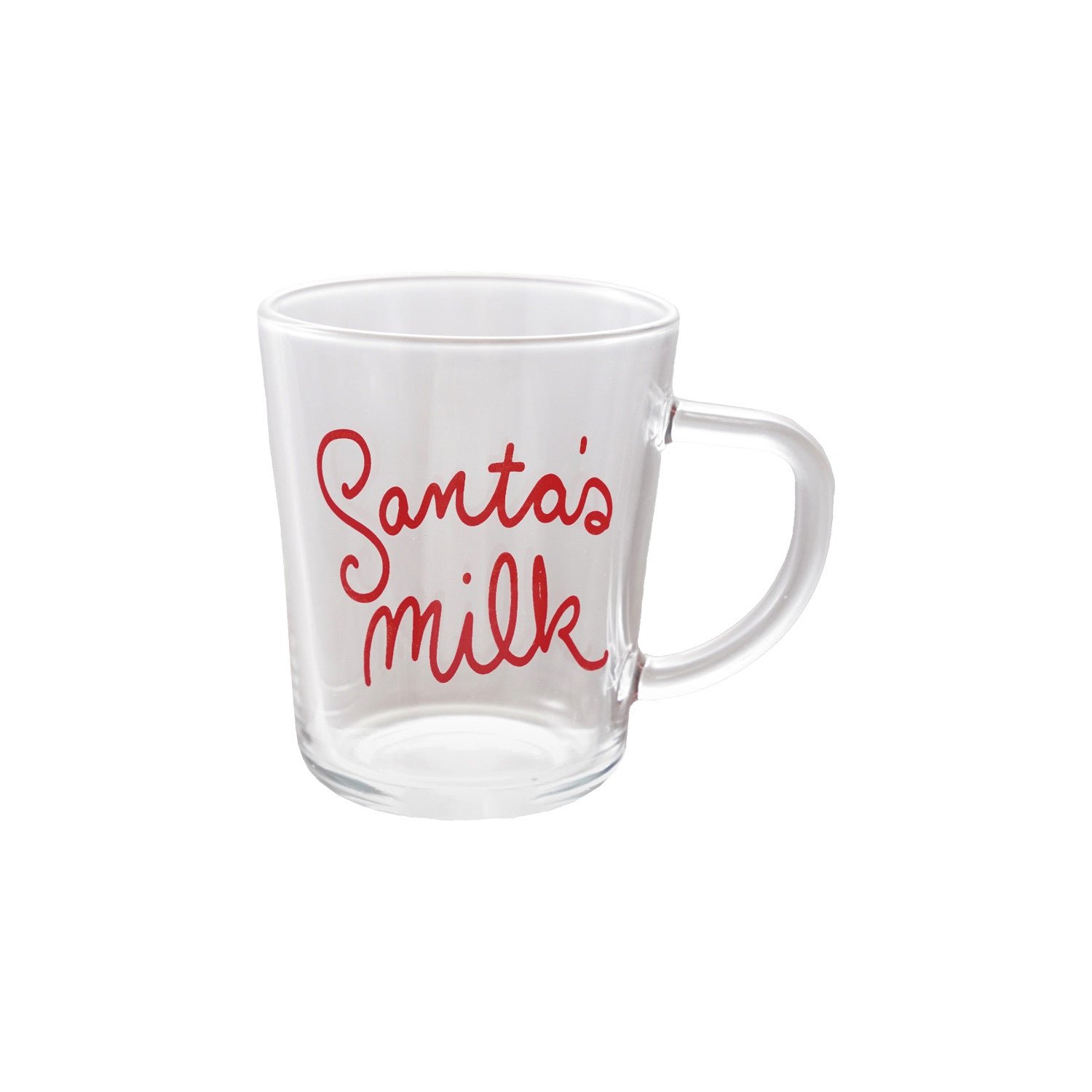 Santa's Milk Glass Mug