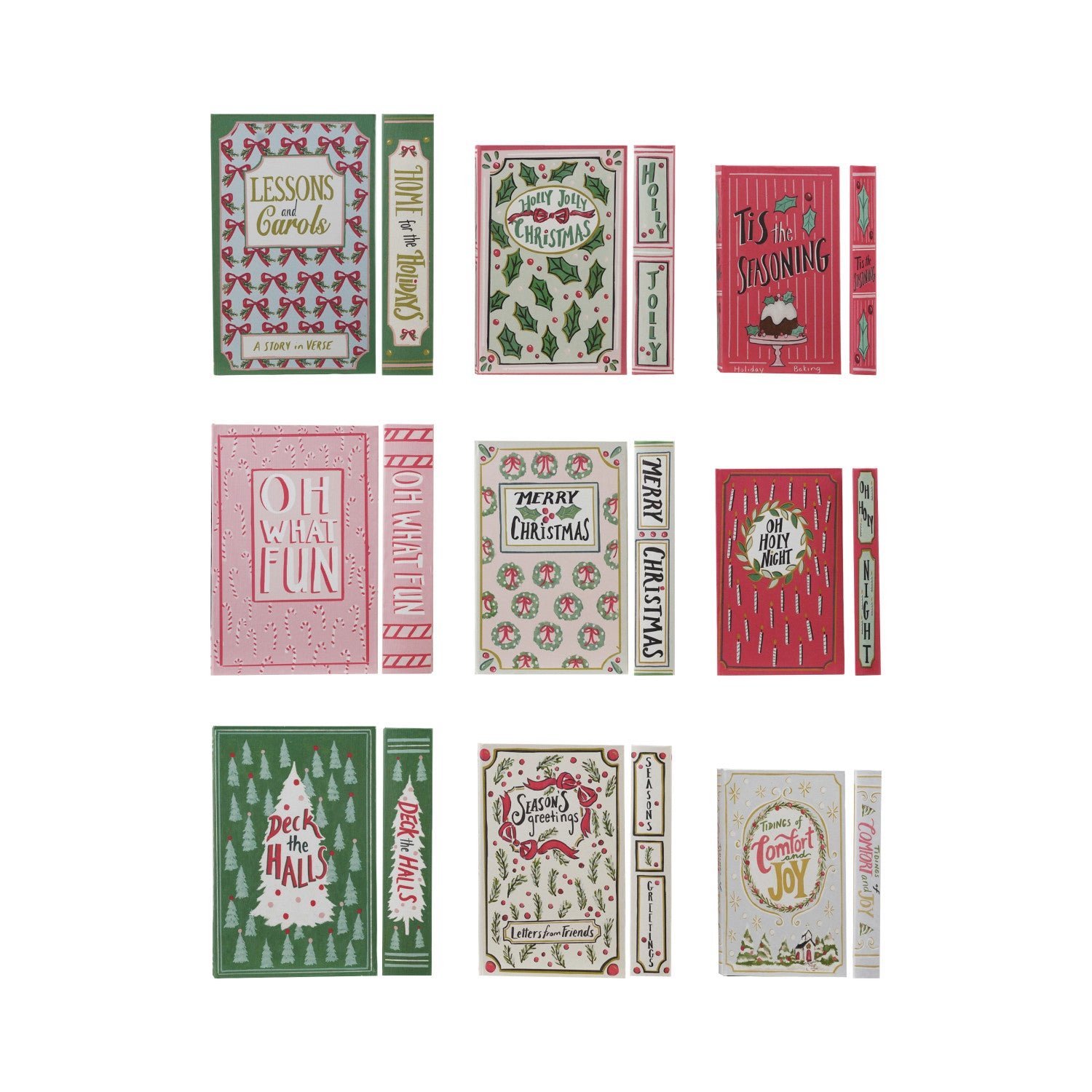 Holiday Canvas Book Box Set of 3