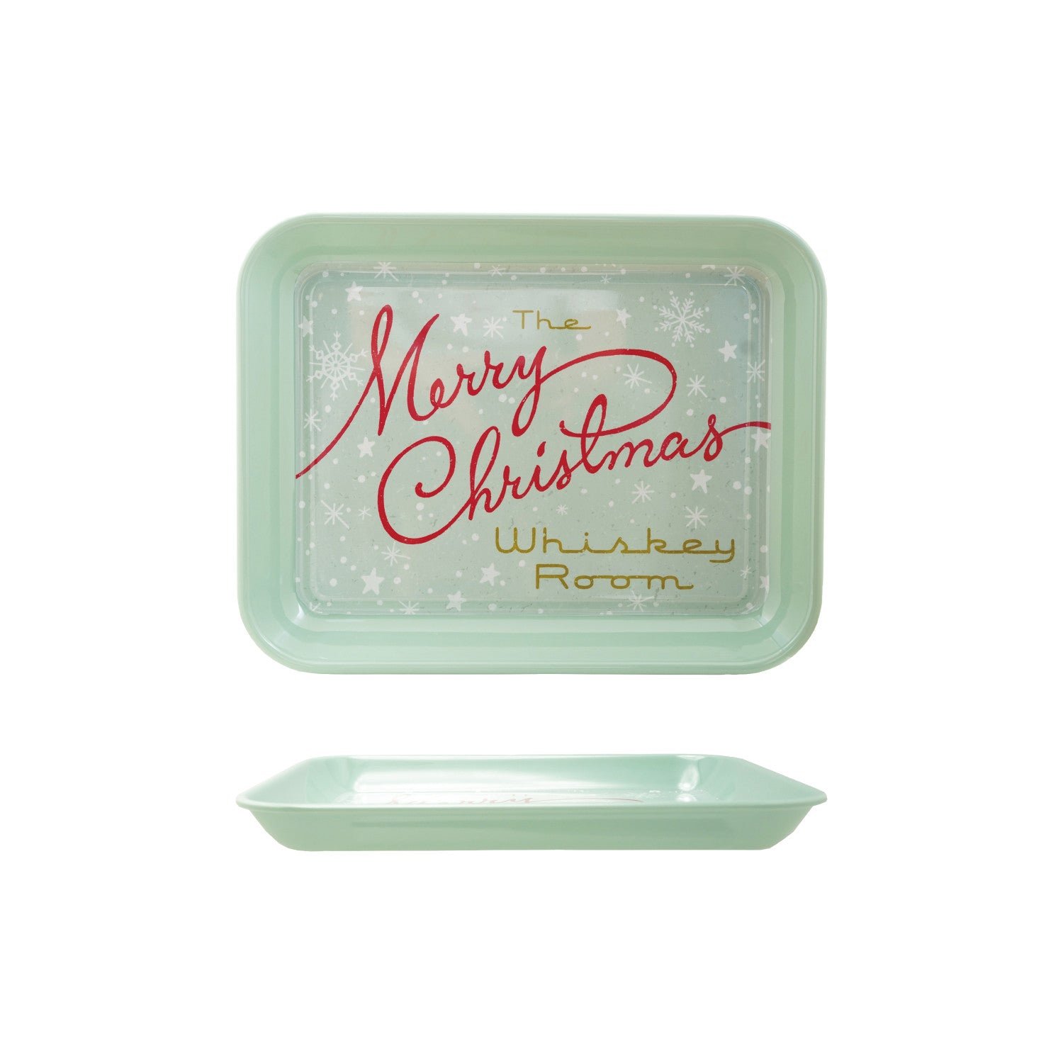 Merry Christmas Whiskey Room Tray