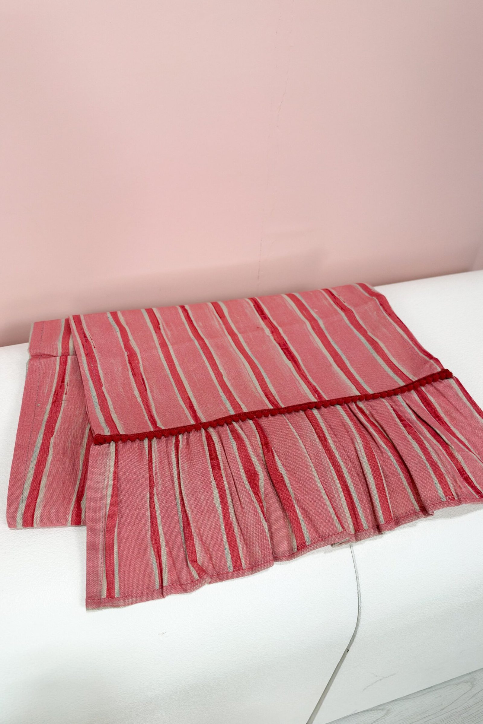 Printed Table Runner w/ Stripes