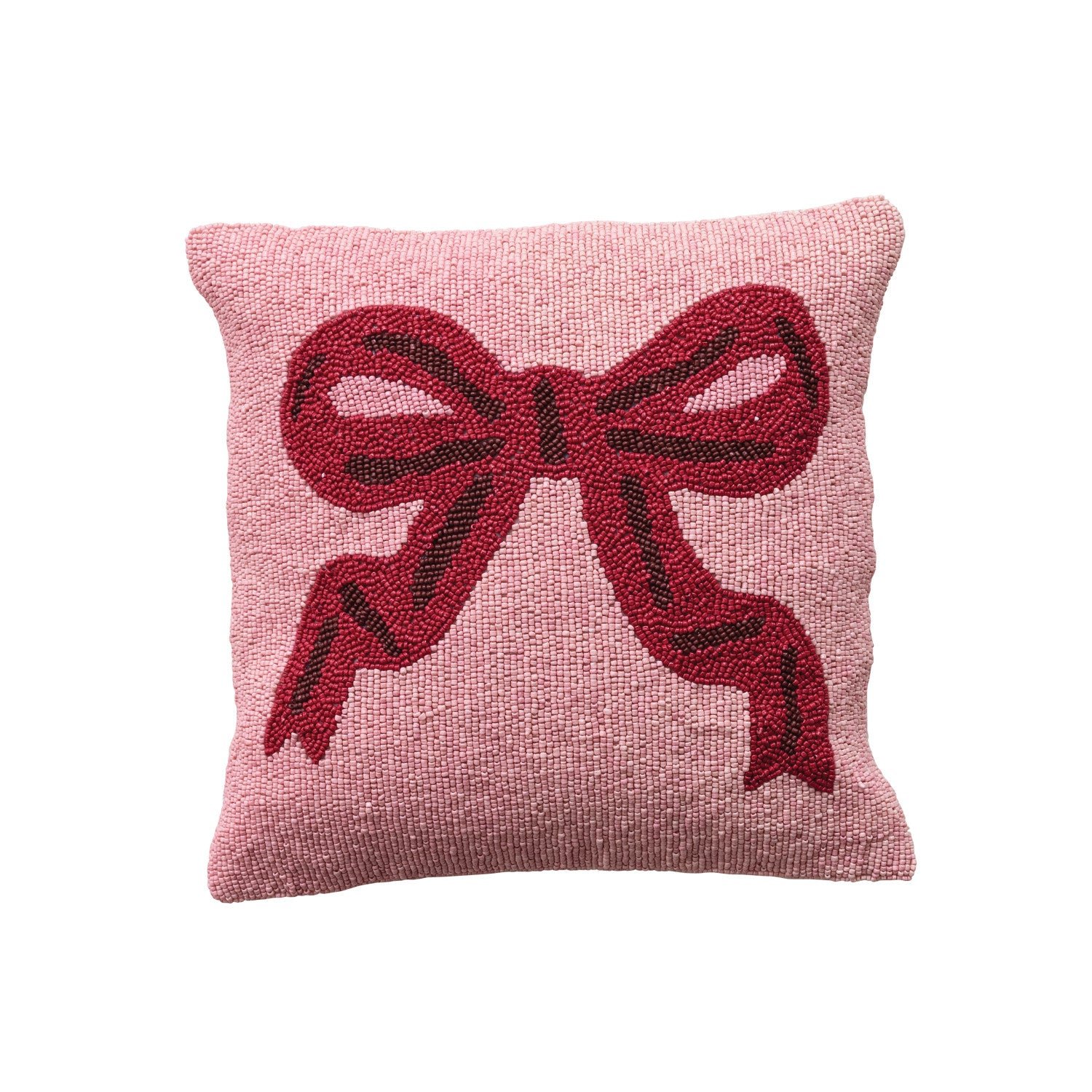 Beaded Bow Pillow