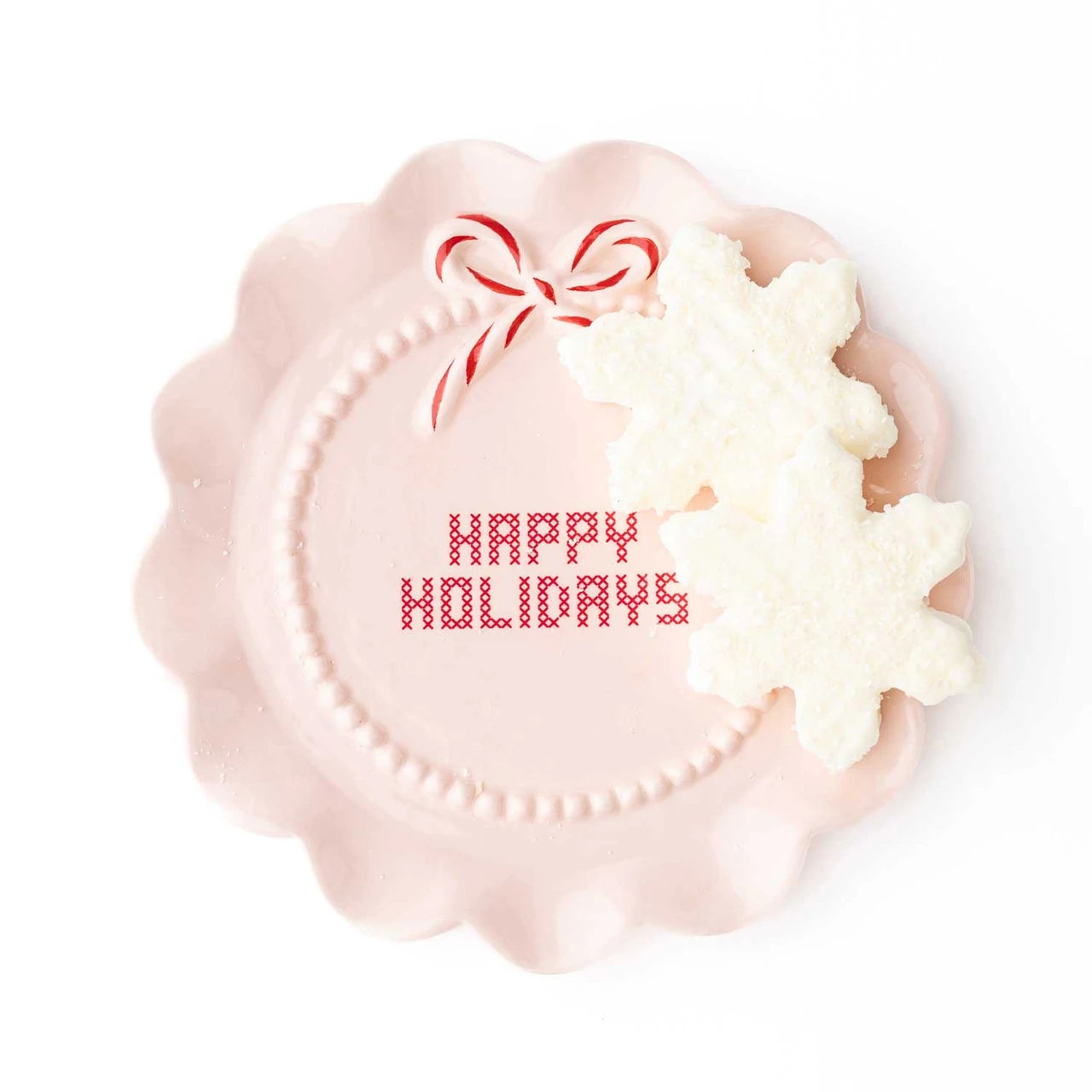 Happy Holidays Plate